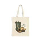 My Happy Hour Is Line Dancing Tote Bag | Western Canvas Tote | Country Dance Bag | Cowgirl Boots & Hat Market Tote | Step Culture Collective