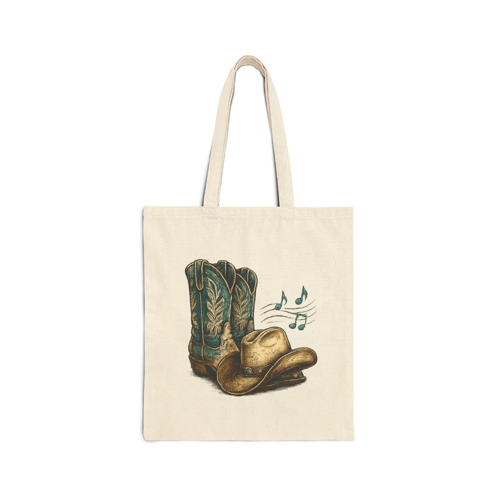 My Happy Hour Is Line Dancing Tote Bag | Western Canvas Tote | Country Dance Bag | Cowgirl Boots & Hat Market Tote | Step Culture Collective