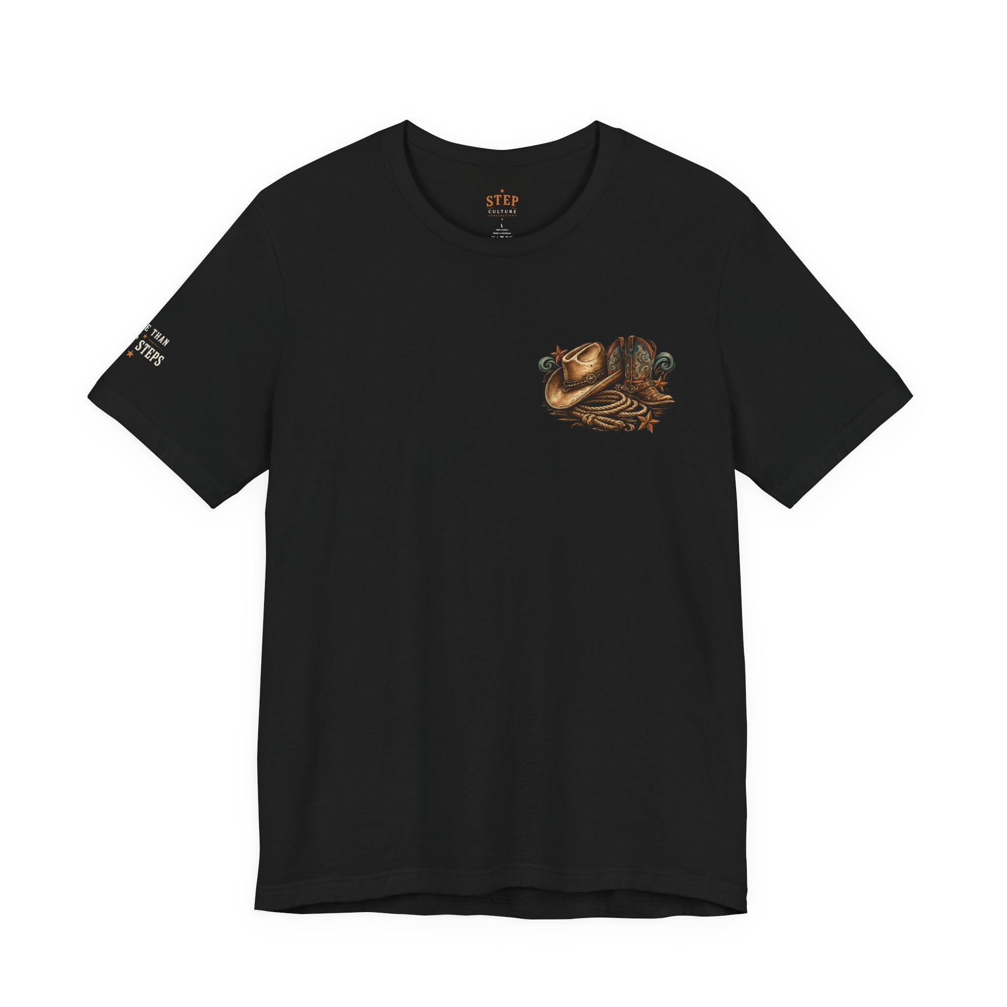 No Tags, No Restarts, Let's Move! Cowboy Graphic Tee