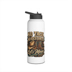 No Tags, No Restarts, Let's Move Personalised Stainless Steel Water Bottle | Line Dancing Drink Bottle