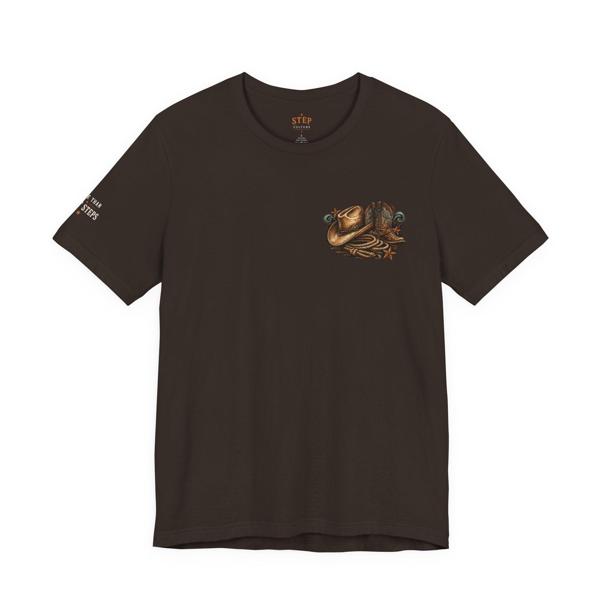 No Tags, No Restarts, Let's Move! Cowboy Graphic Tee