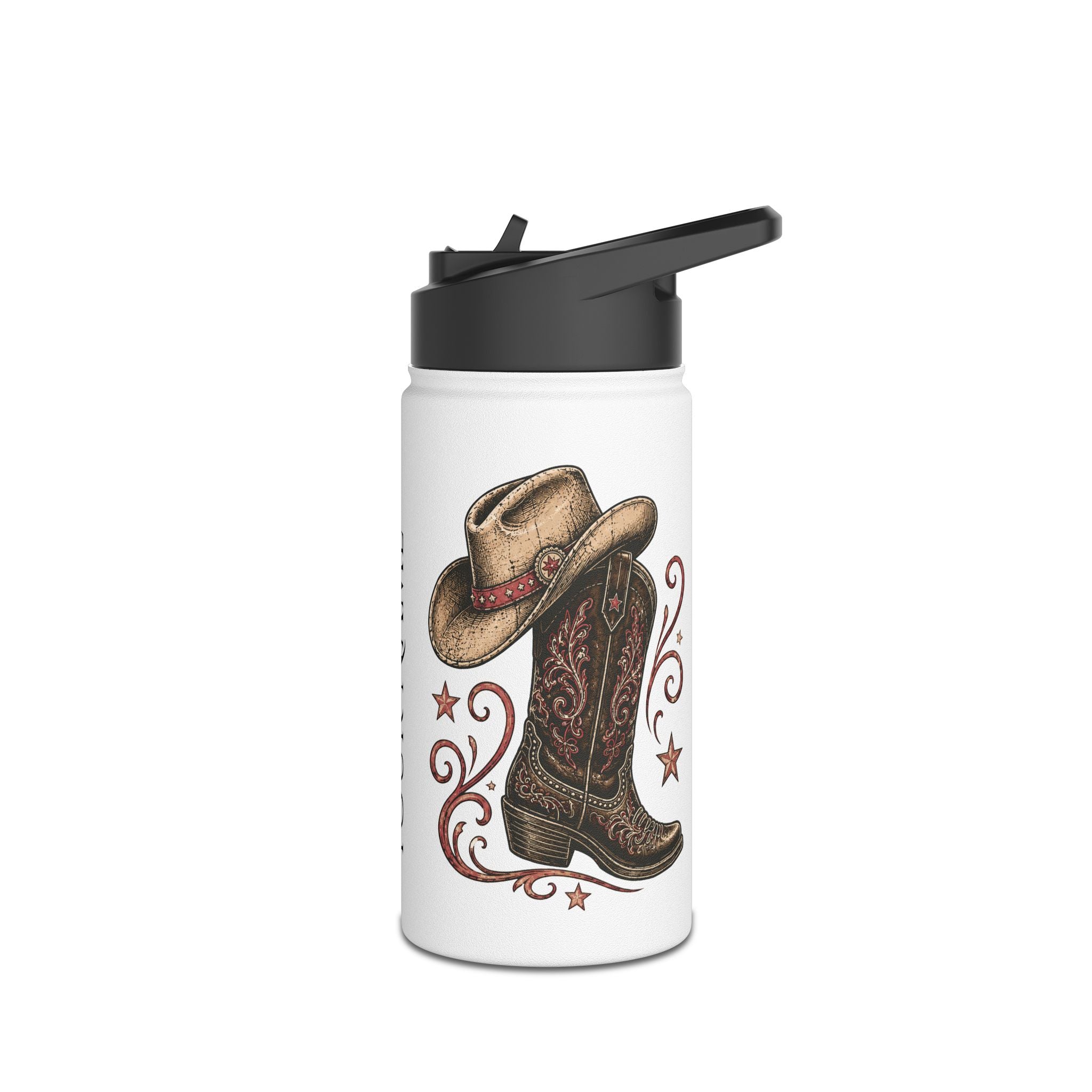 It's Line Dance Time Personalised Stainless Steel Water Bottle | Western Cowboy Drink Bottle | Line Dancing Gift