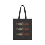 I ♥ Line Dancing Canvas Tote Bag | Country Western Dance Tote