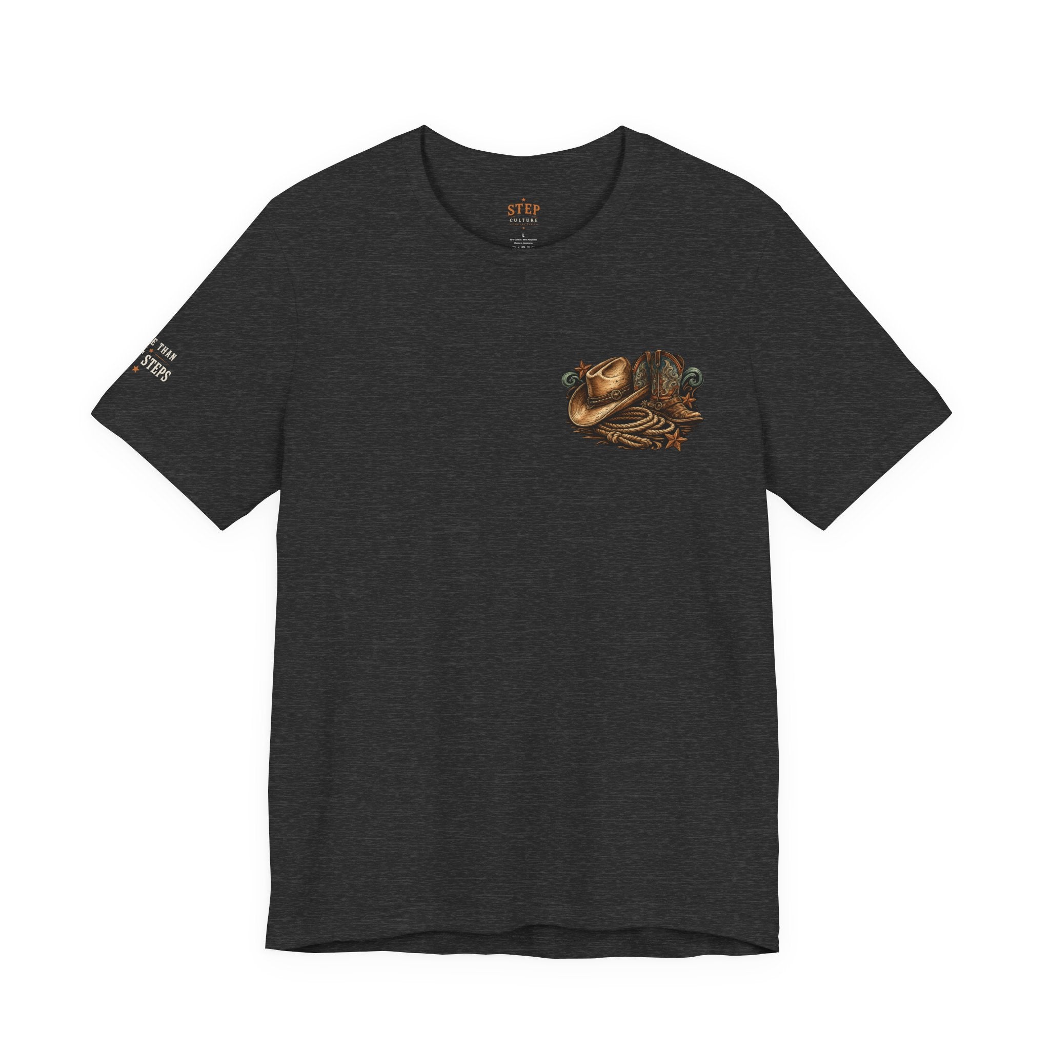 No Tags, No Restarts, Let's Move! Cowboy Graphic Tee