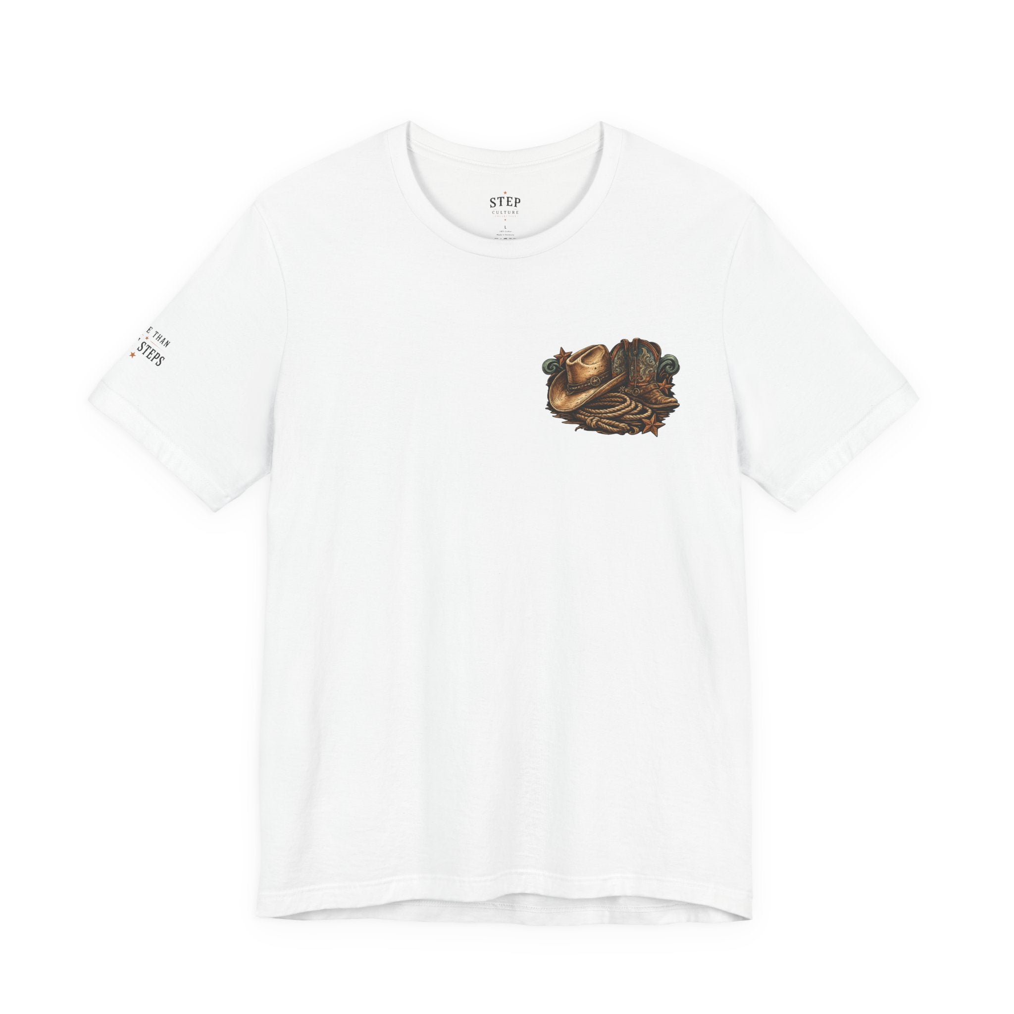 No Tags, No Restarts, Let's Move! Cowboy Graphic Tee