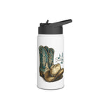 My Happy Hour Is Line Dancing Stainless Steel Water Bottle | Personalised Dance Bottle | Country Western Drink Bottle | Line Dancing Gift | Insulated Water Flask