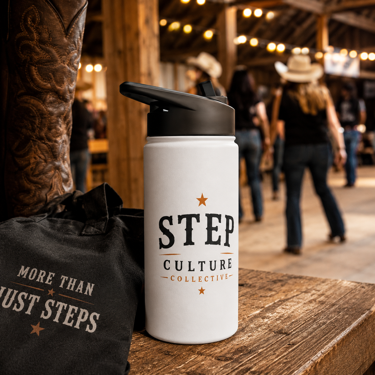 Personalised Stainless Steel Water Bottle for Line Dancers
