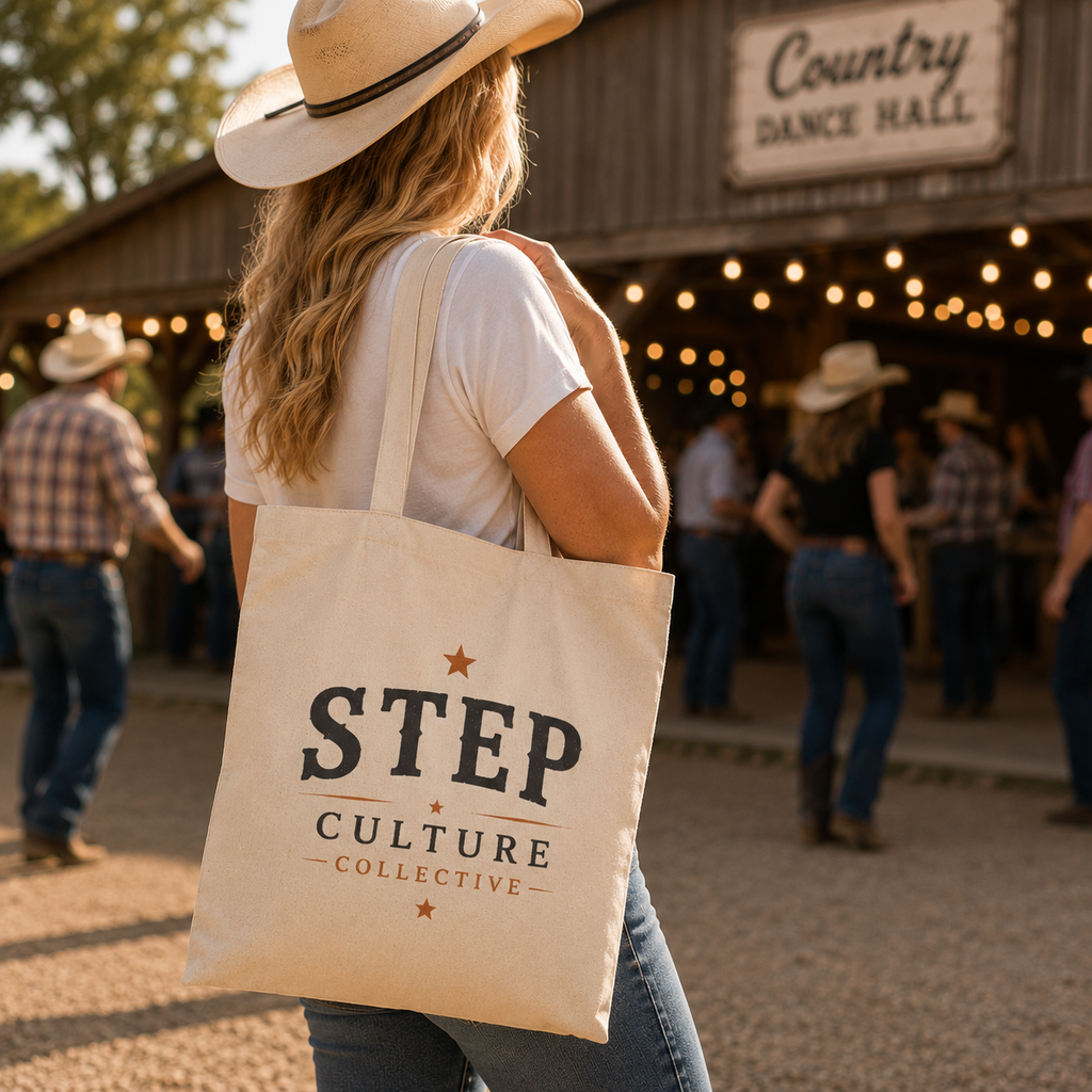 Line Dancer's Signature Canvas Tote Bag