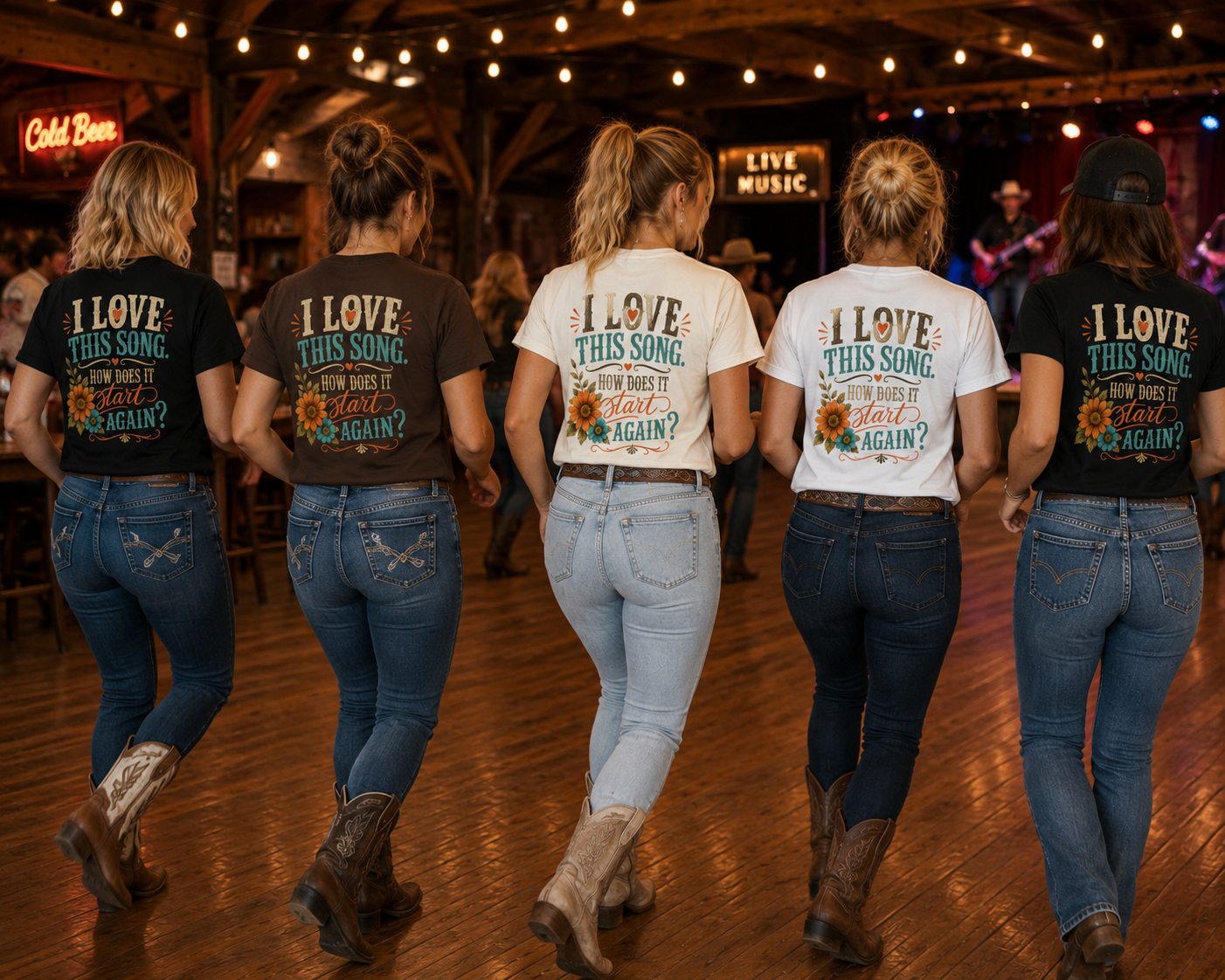 I Love This Song, How Does It Start Again? Line Dancing Tee
