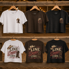 It’s Line Dance Time Crop Top | Women’s Country Line Dancing Shirt | Western Dance Graphic Tee
