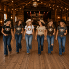 Longhorn Floral Skull Tee – More Than Just Steps Edition